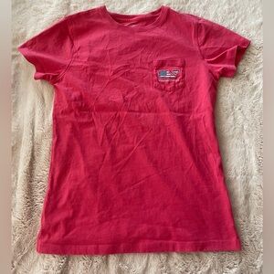 Vineyard Vines Vibrant Coral Ref Short Sleeve Tee